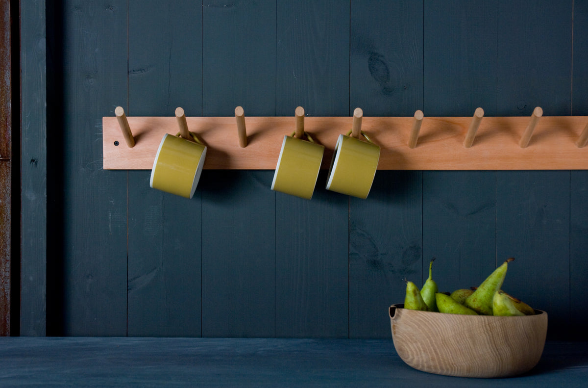 Wooden Coat Rack Peg Rail Custom Made To Order – Carved By Tom