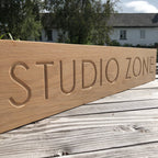 Carved House Sign
