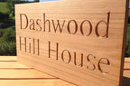 Carved House Sign