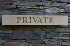 Carved House Sign