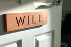 Carved Name Sign