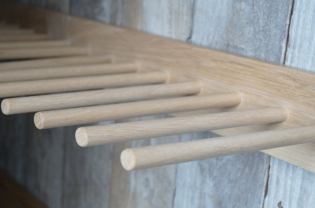 Custom Oak Boot Rack