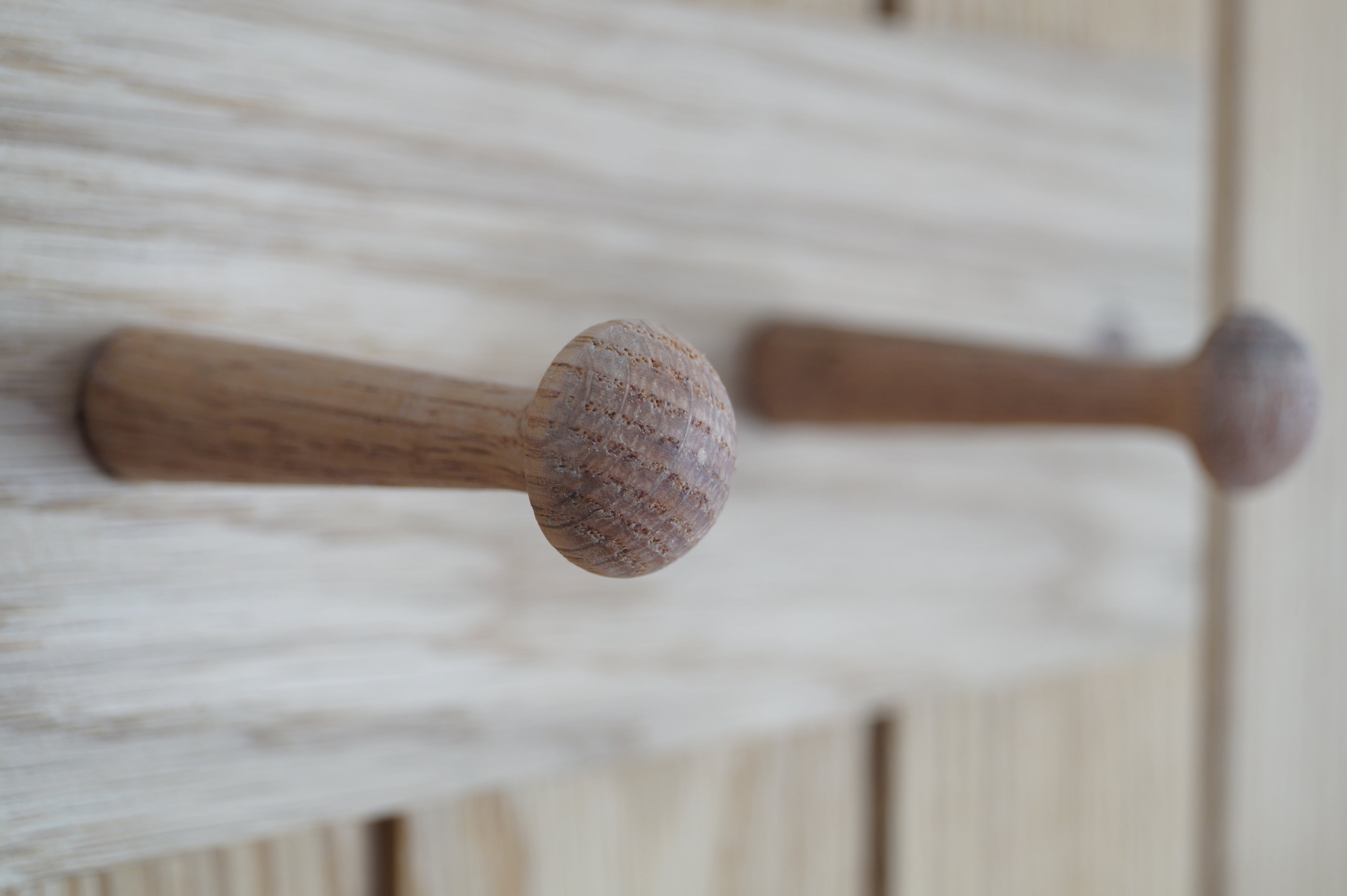 Custom Oak Shaker Peg Rail