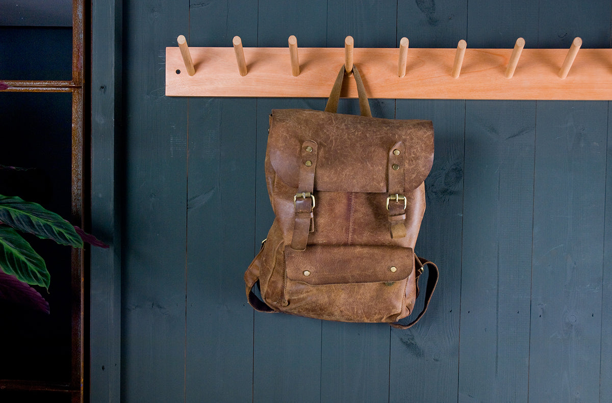Custom Wooden Peg Rail