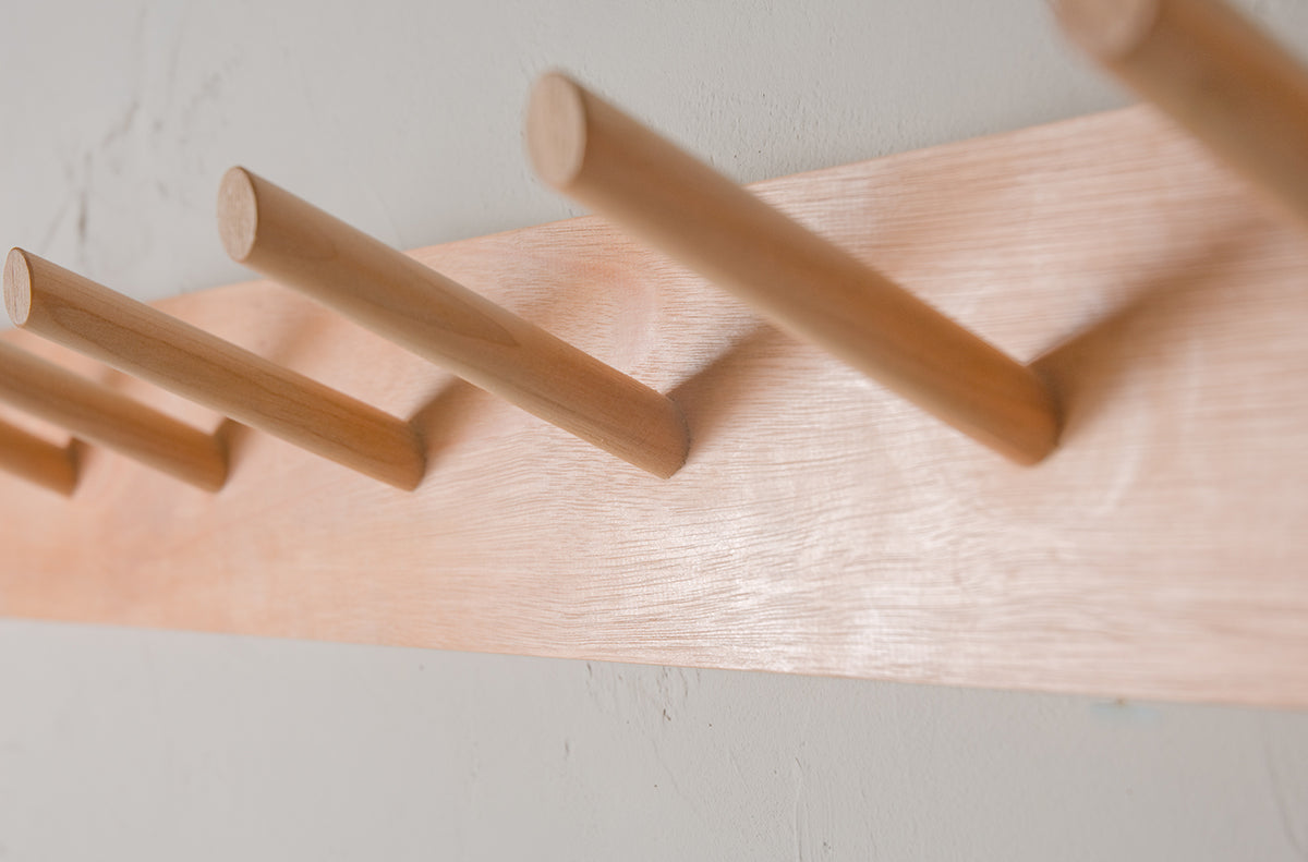 Custom Wooden Peg Rail