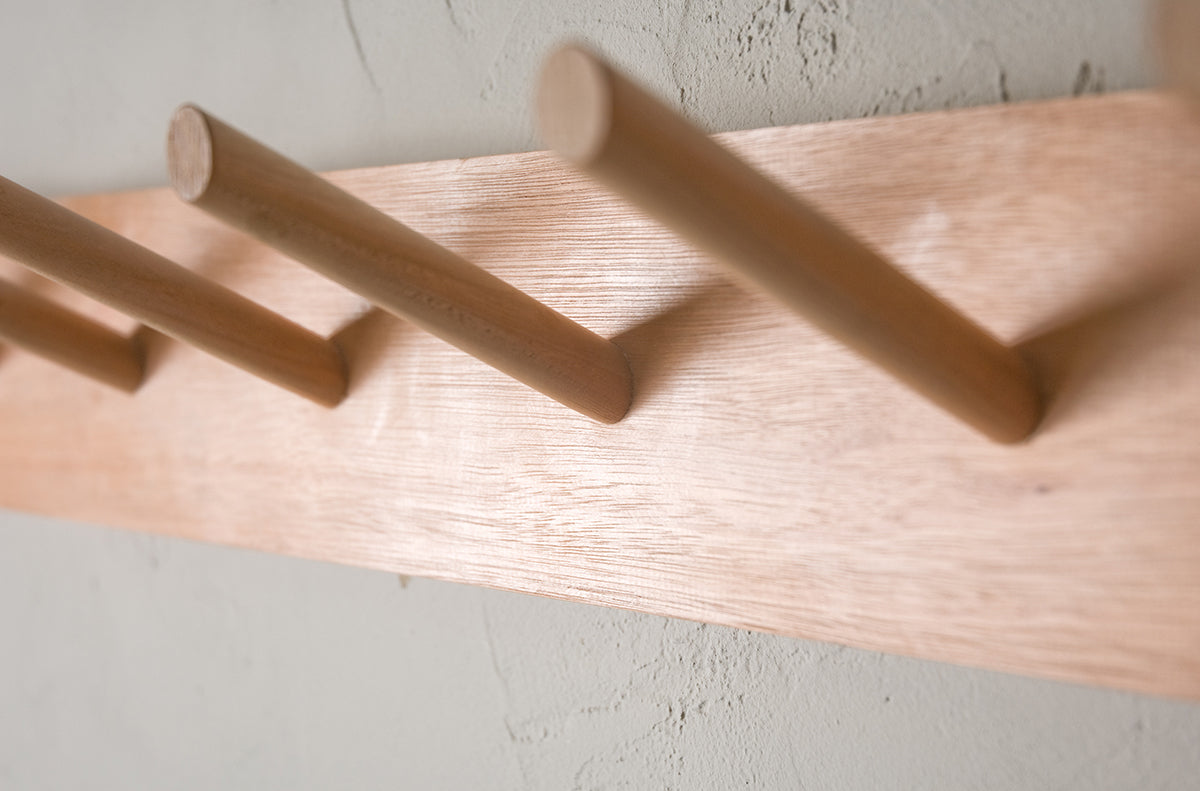 Custom Wooden Peg Rail