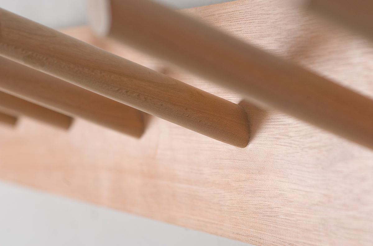Custom Wooden Peg Rail