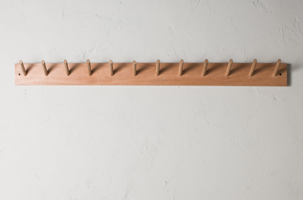 Custom Wooden Peg Rail