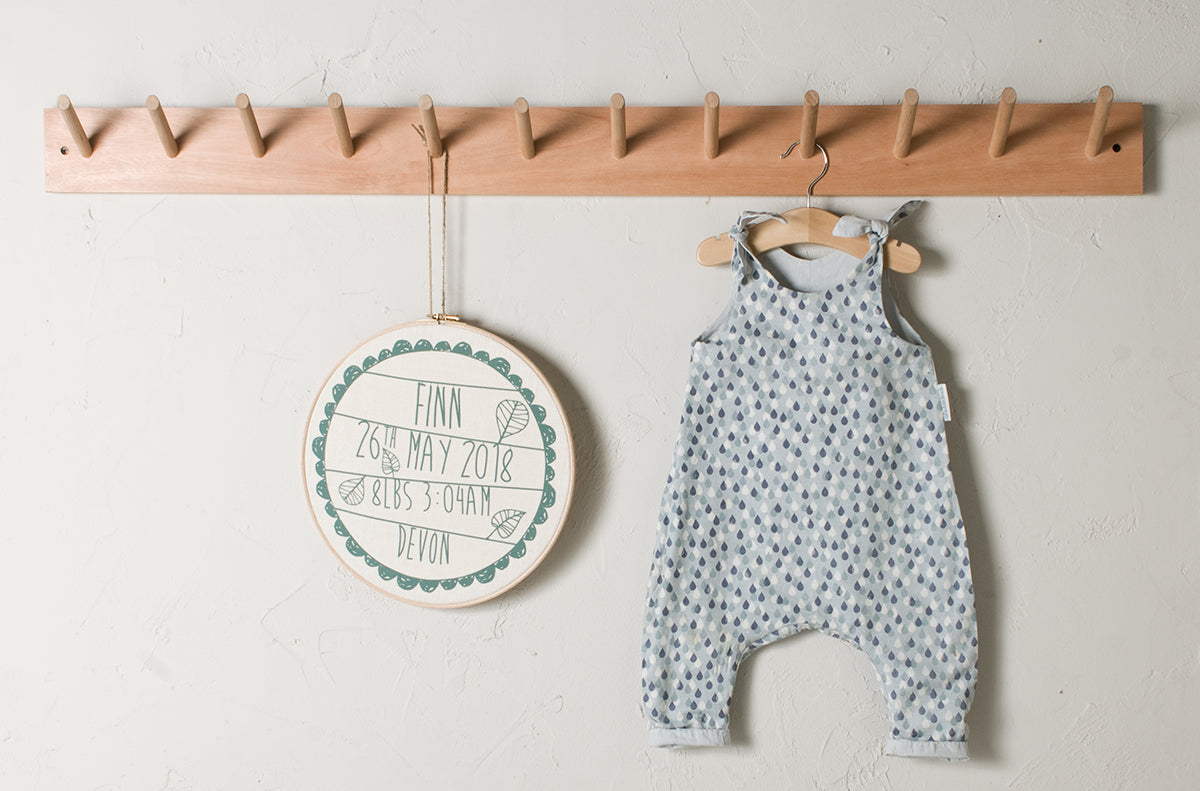 Custom Wooden Peg Rail